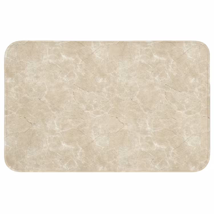Badmat - Lichtbeige - Marmer - Diffusie adering — 1