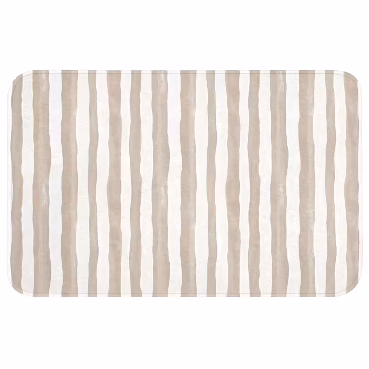 Badmat - Minimalistisch - Strepen - Beige — 1