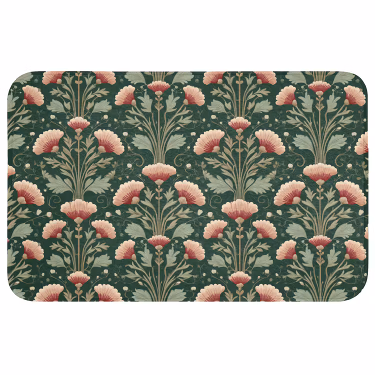 Badmat - Patroon - Botanisch - Kleurrijk — 1