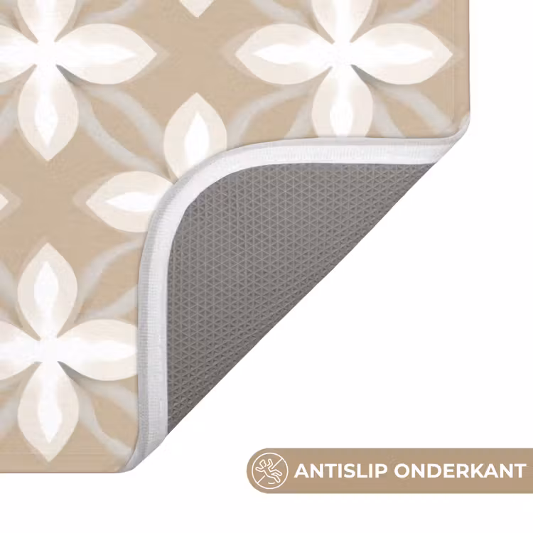 Badmat - Patroon - Symmetrisch - Beige — 3