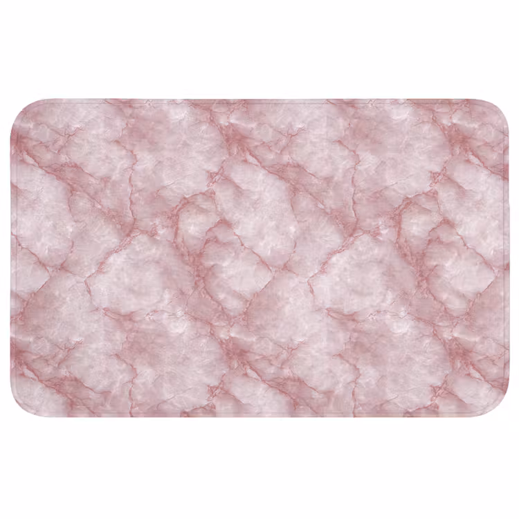 Badmat - Roze - Kwartsmarmer - Aders — 1
