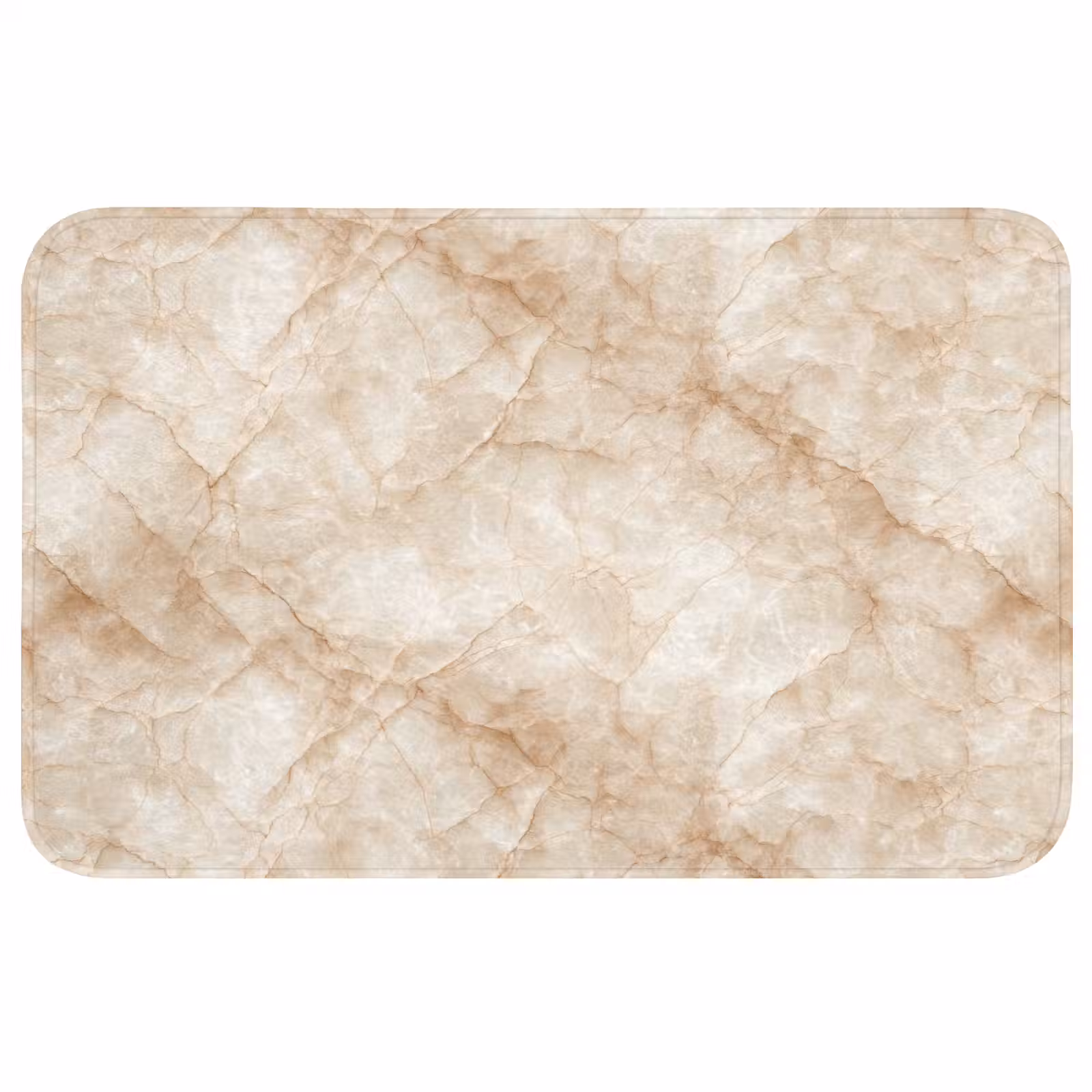Badmat - Kristalstructuur - Bruin - Marmer — 1