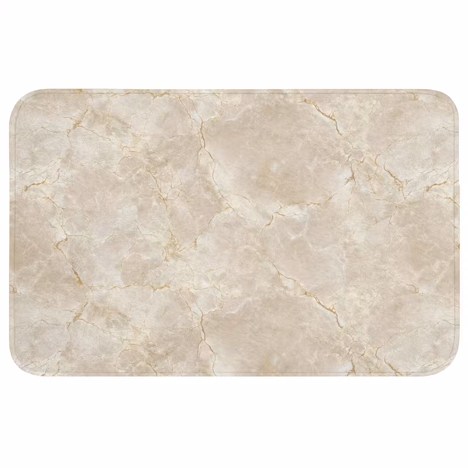 Badmat - Lichtbeige - Marmer - Aders — 1