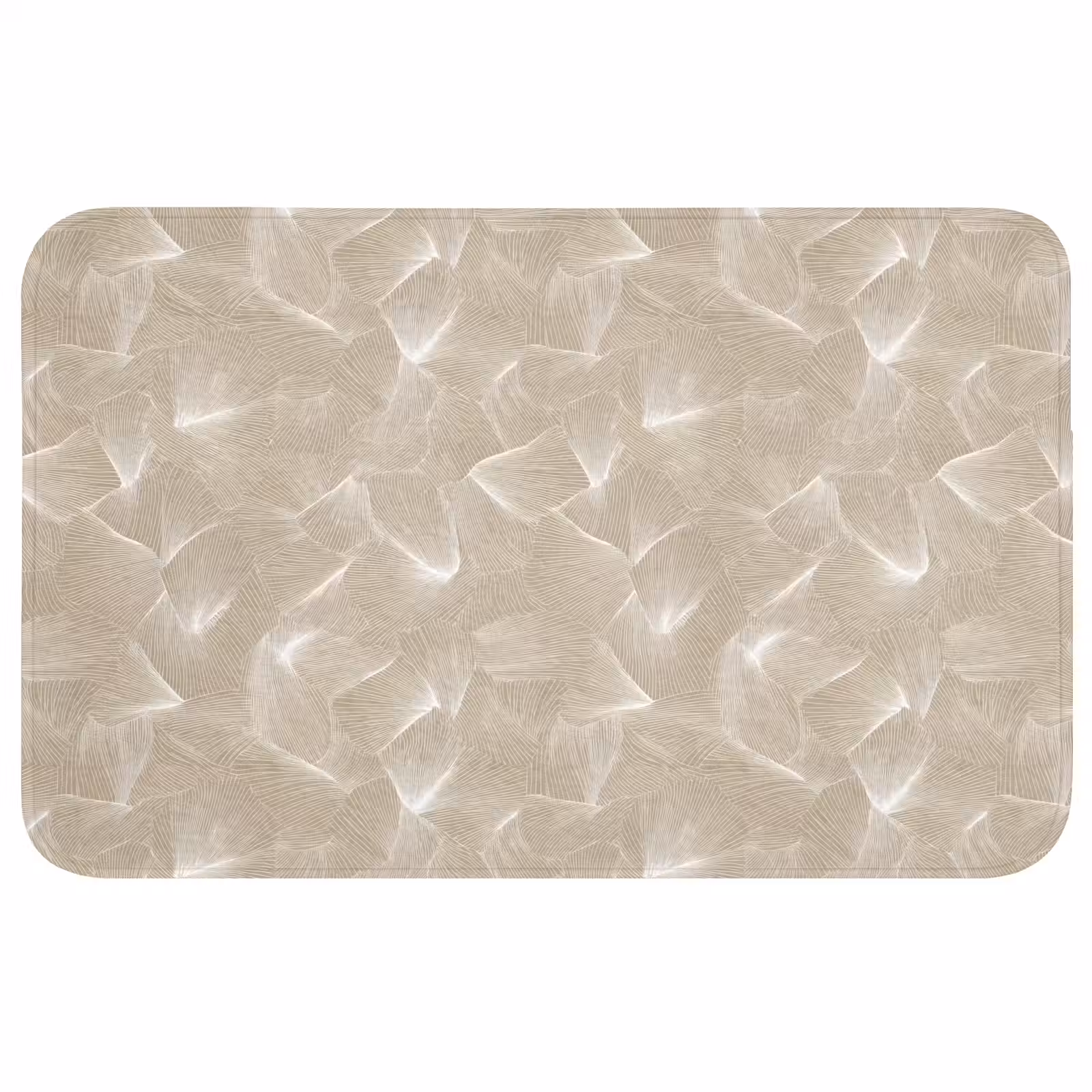 Badmat - Organisch - Textuur - Beige — 1