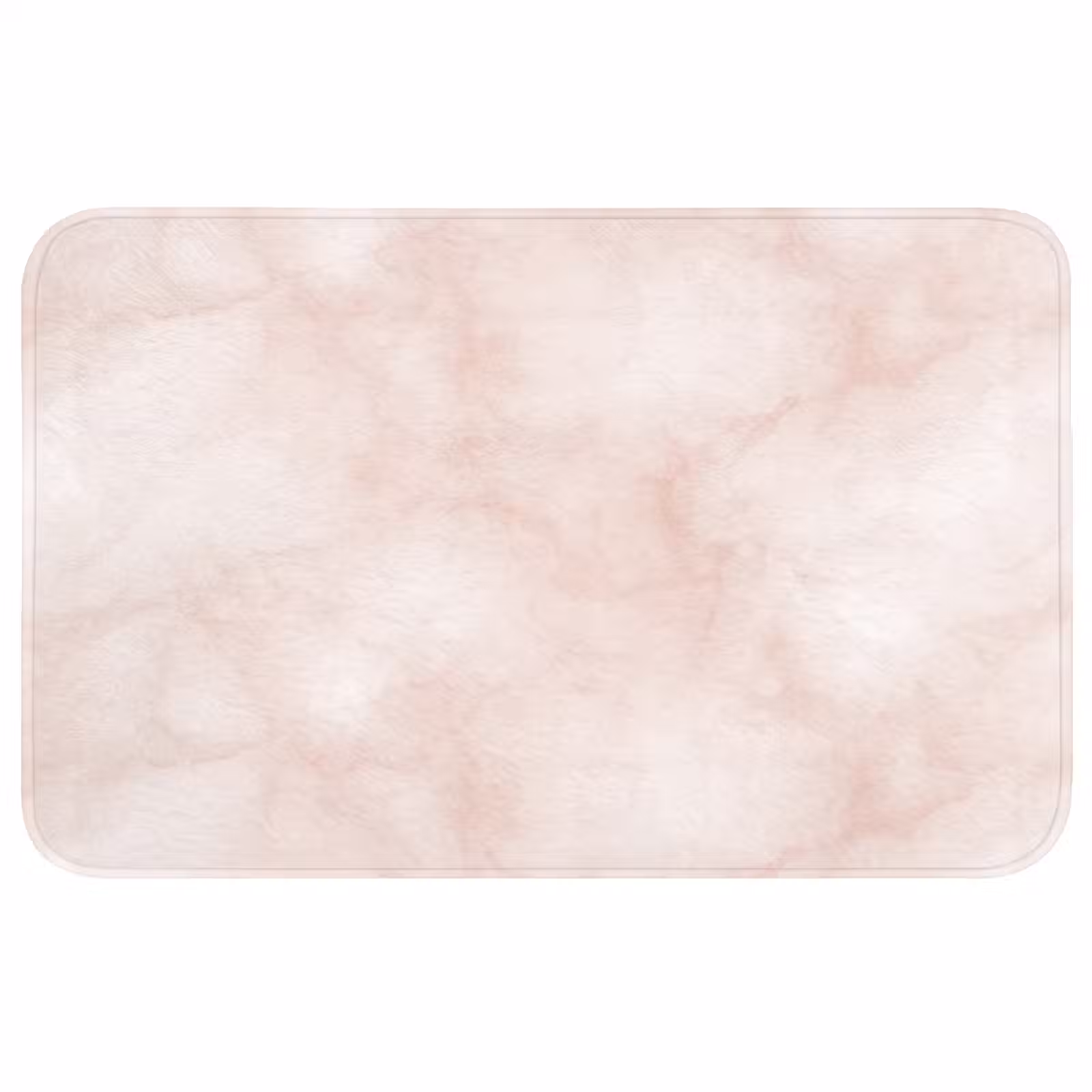 Badmat - Roze - Marmer - Crème — 1