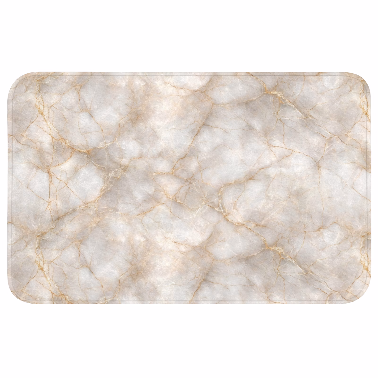 Badmat - Zandkleurig - Marmer - Natuursteen — 1