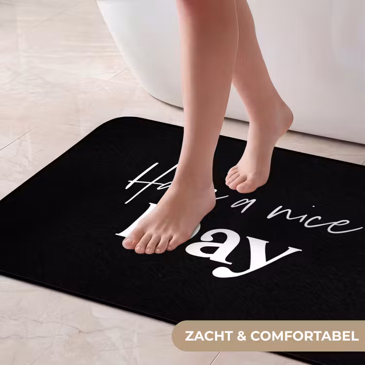 Badmat - Have a nice day - Quotes - Zwart - Spreuken — 5