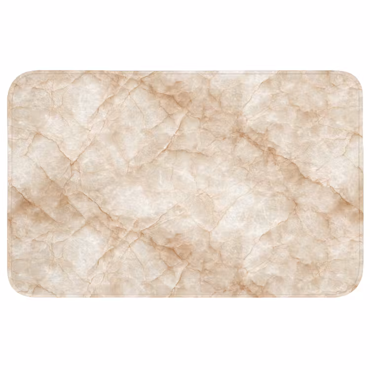 Badmat - Kristalstructuur - Bruin - Marmer — 1