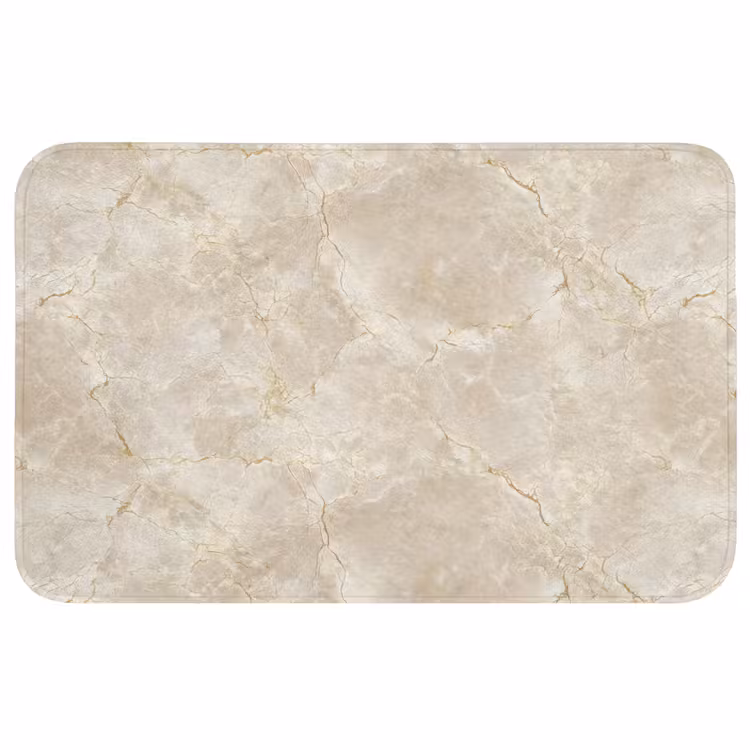 Badmat - Lichtbeige - Marmer - Aders — 1