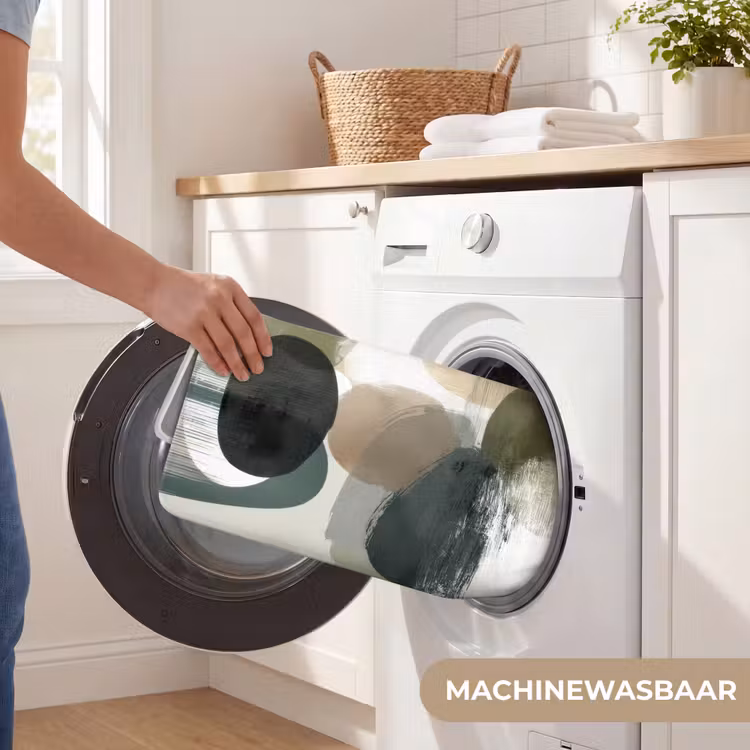 Badmat - Minimalistisch - Cirkels - Penseelstreken - Beige — 7