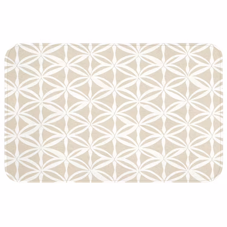 Badmat - Motief - Modern - Beige — 1