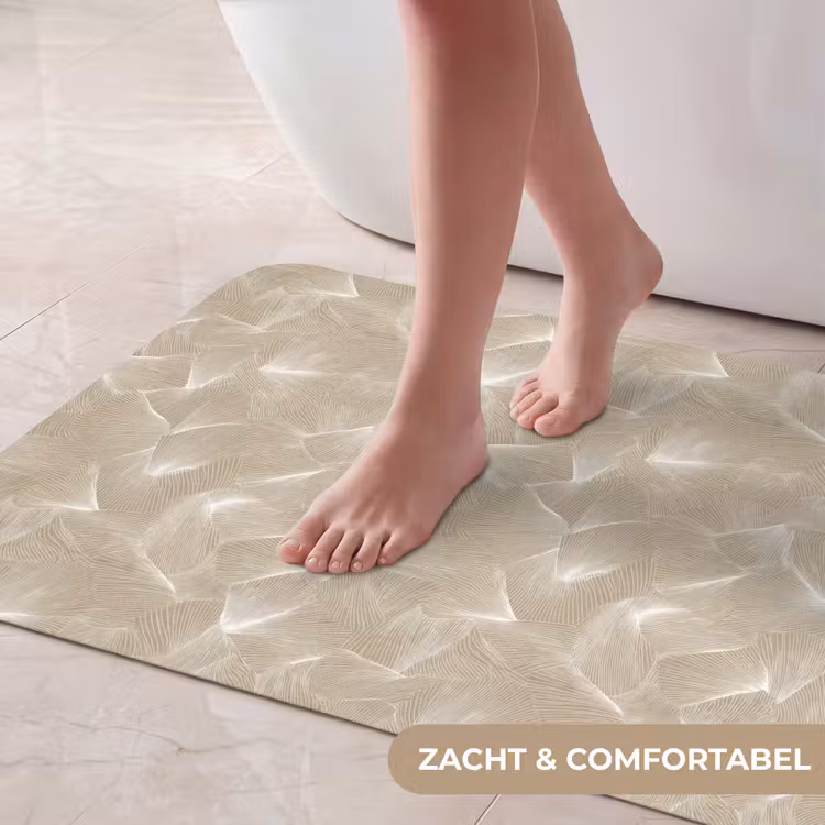 Badmat - Organisch - Textuur - Beige — 5