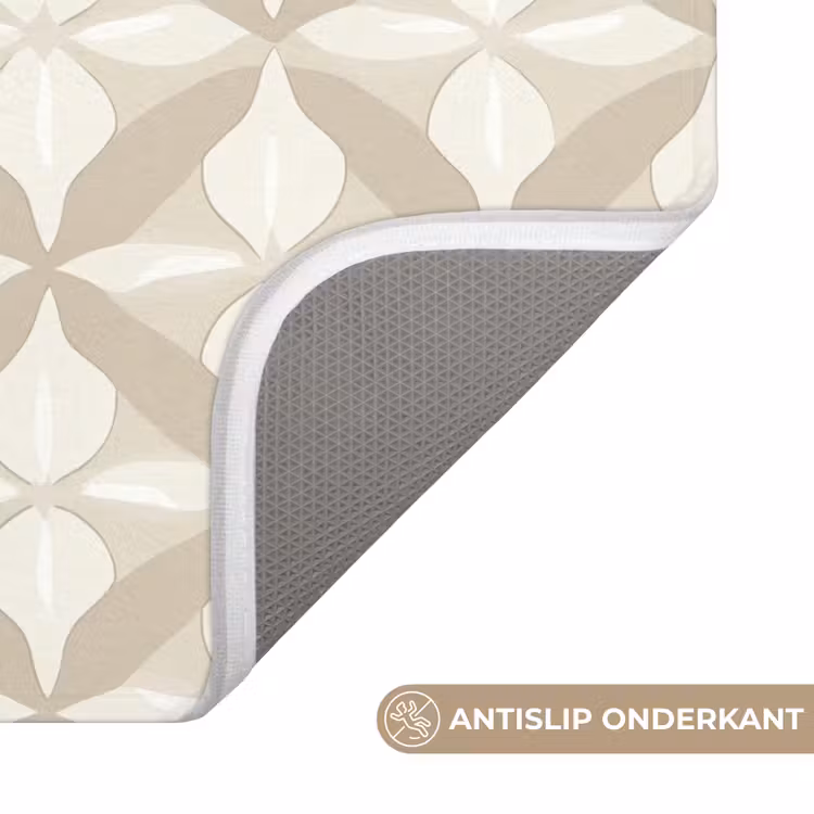 Badmat - Patroon - Klassiek - Beige — 3