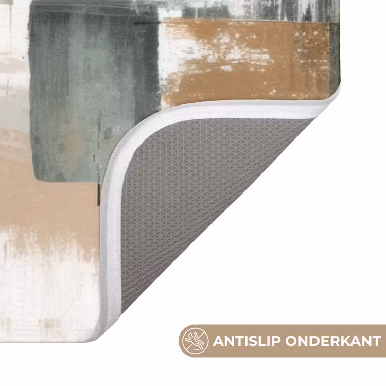Badmat - Penseelstreken - Abstract - Aardetinten — 3