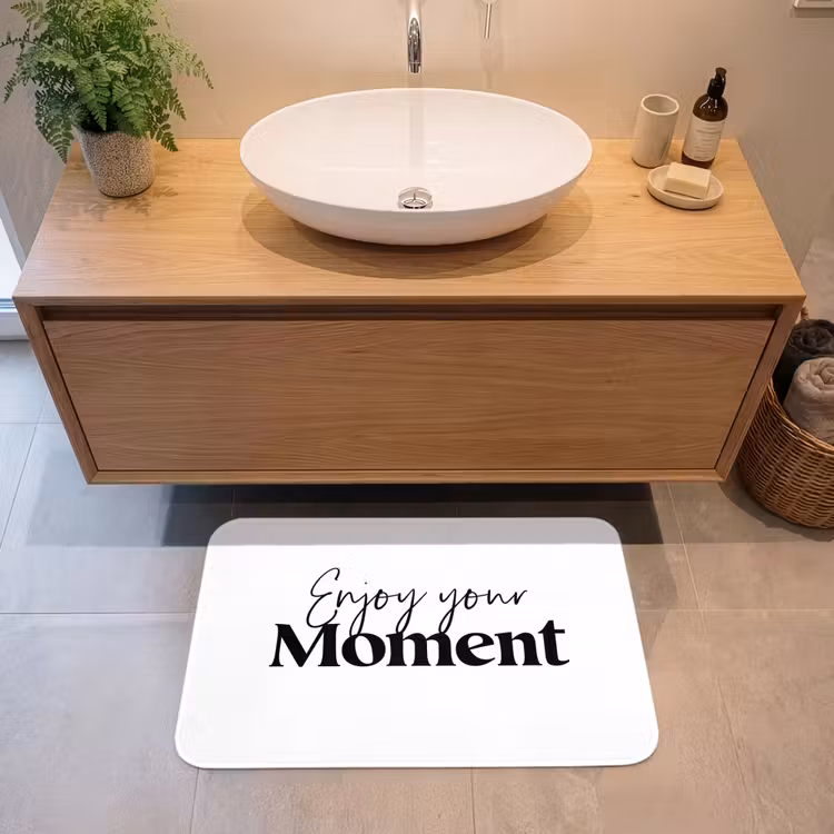 Badmat - Quotes - Enjoy your moment - Wit - Spreuk — 2