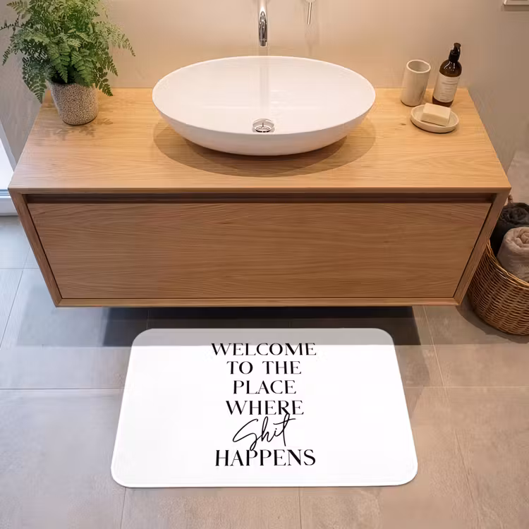 Badmat - Quotes - Welcome to the place where shit happens - Wit - Humor — 2