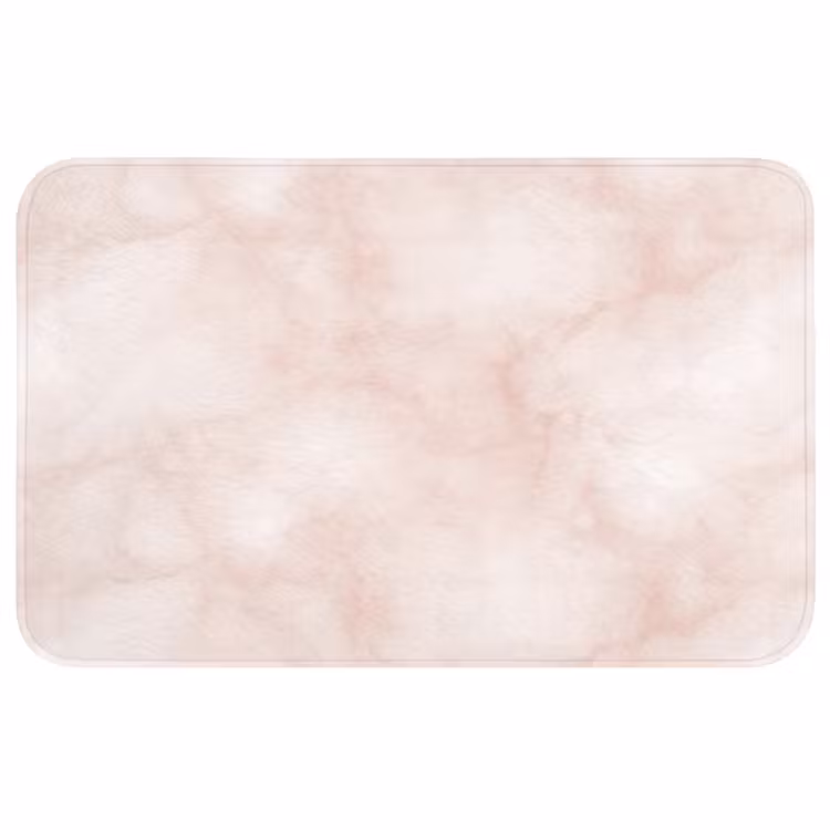 Badmat - Roze - Marmer - Crème — 1