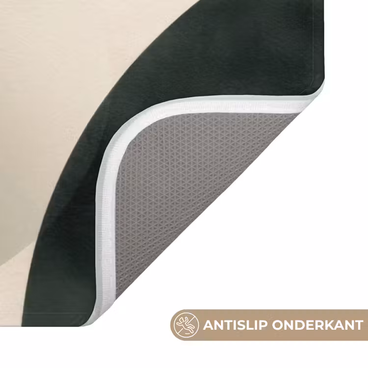 Badmat - Vlakken - Abstract - Beige - Cirkels — 3