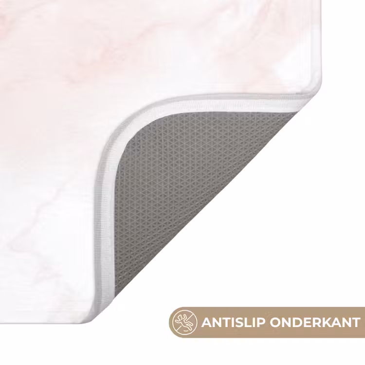 Badmat - Wolkenstructuur - Roze - Marmer — 3