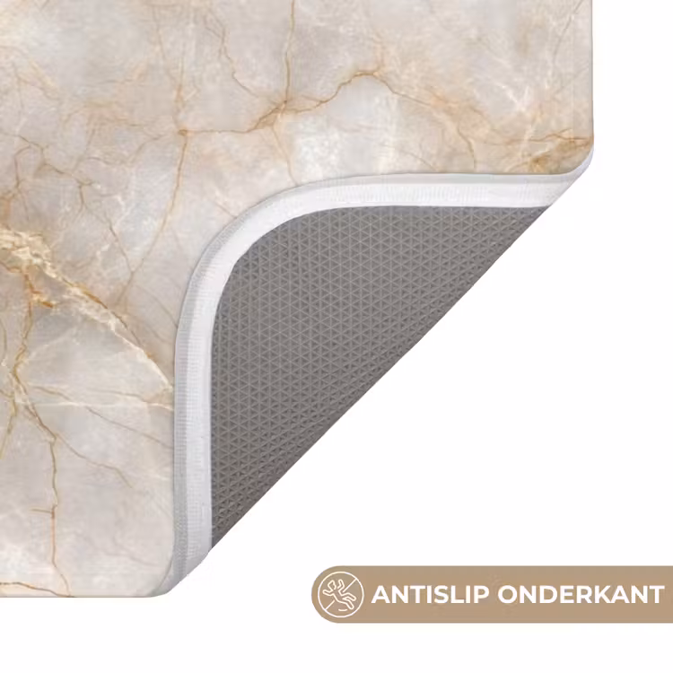Badmat - Zandkleurig - Marmer - Natuursteen — 3