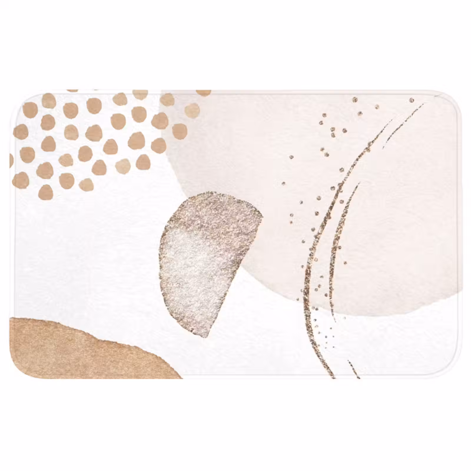 Badmat - Watercolor - Pastel - Beige - Abstract - Modern — 1