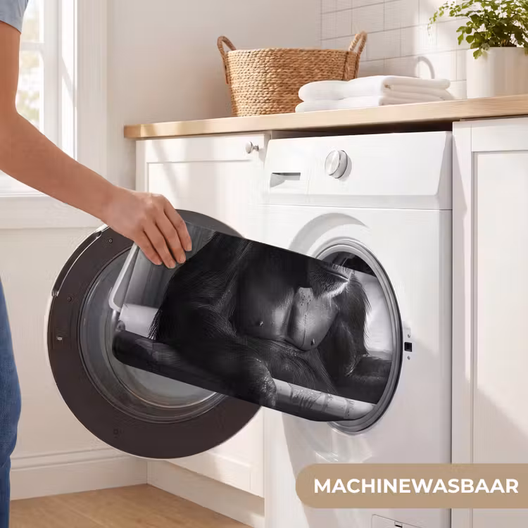 Badmat - Aap - Dier - Bad - Zwart - Wit - Humor — 7