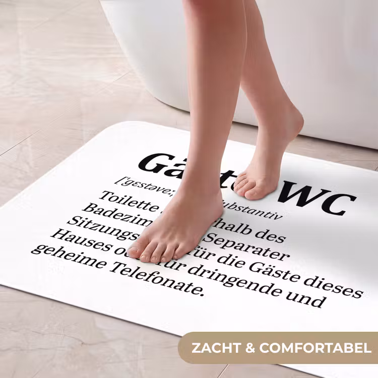 Badmat - Quote - Definitie - Gäste-wc - Wit — 5