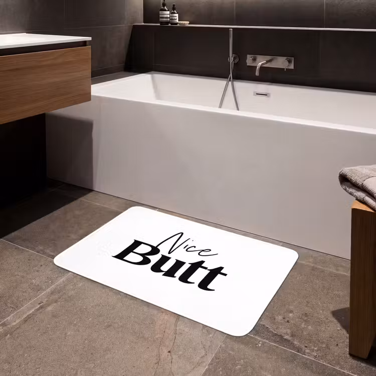 Badmat - Quote - Nice butt - Wit - Spreuken — 4