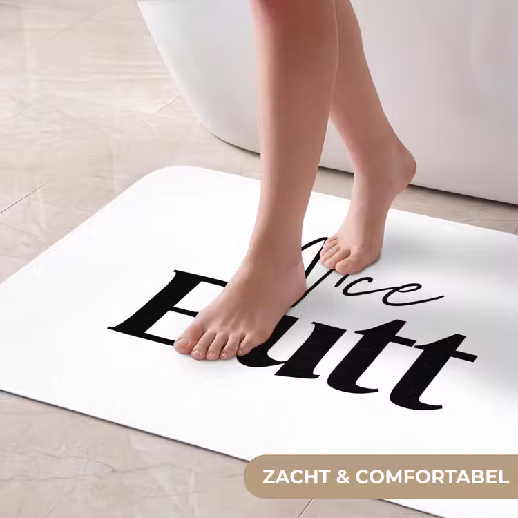 Badmat - Quote - Nice butt - Wit - Spreuken — 5