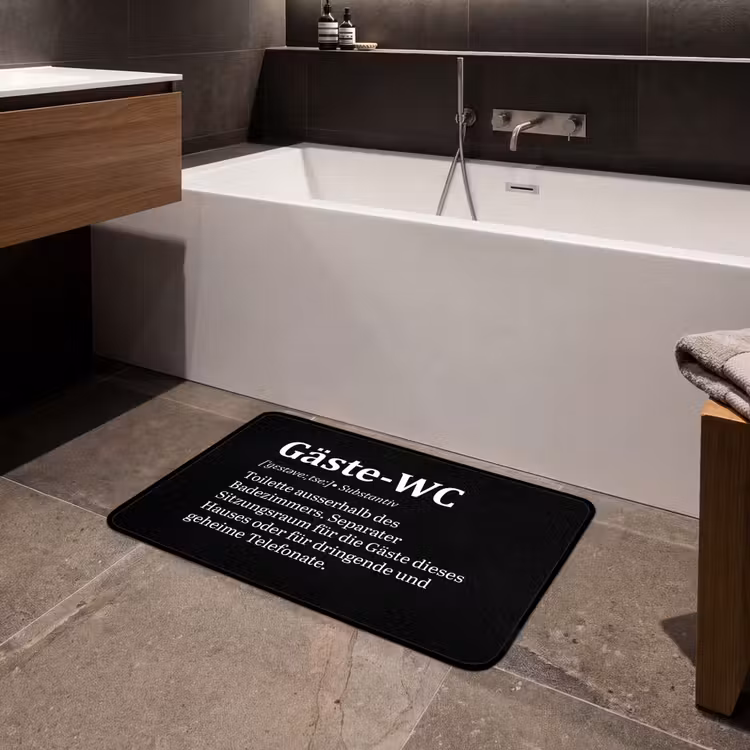 Badmat - Quotes - Gäste-wc - Definitie - Zwart - Spreuk — 4