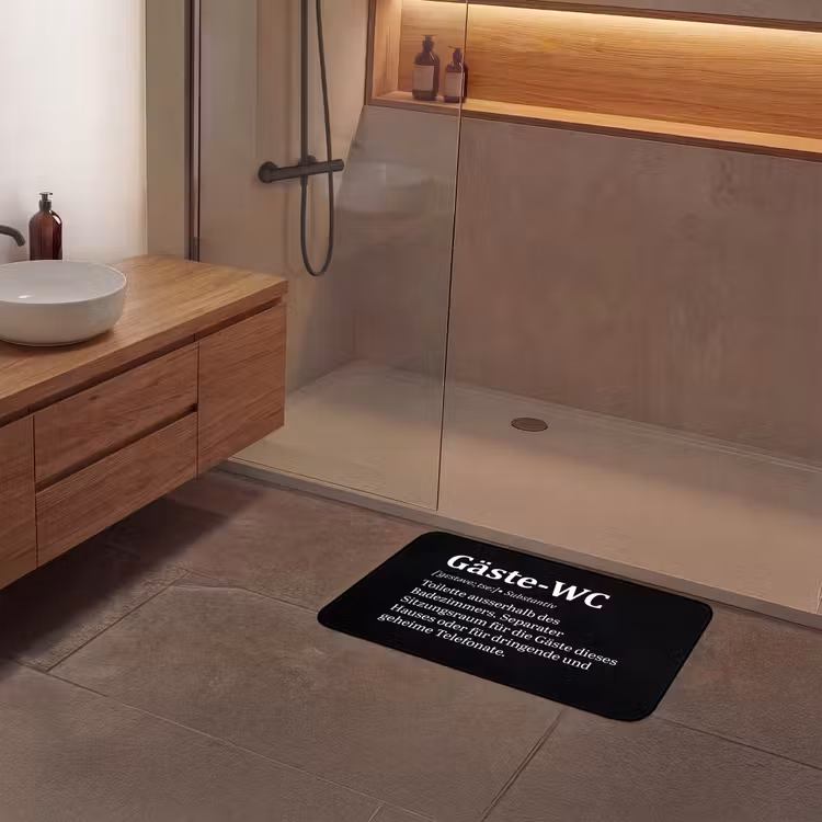 Badmat - Quotes - Gäste-wc - Definitie - Zwart - Spreuk — 6