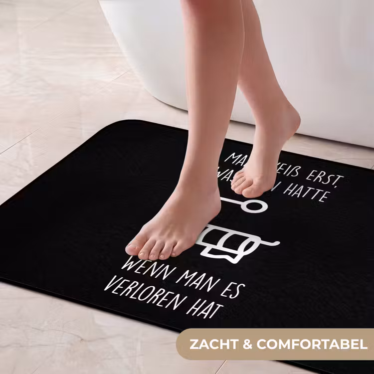 Badmat - Quotes - WC papier - Zwart - Humor — 5