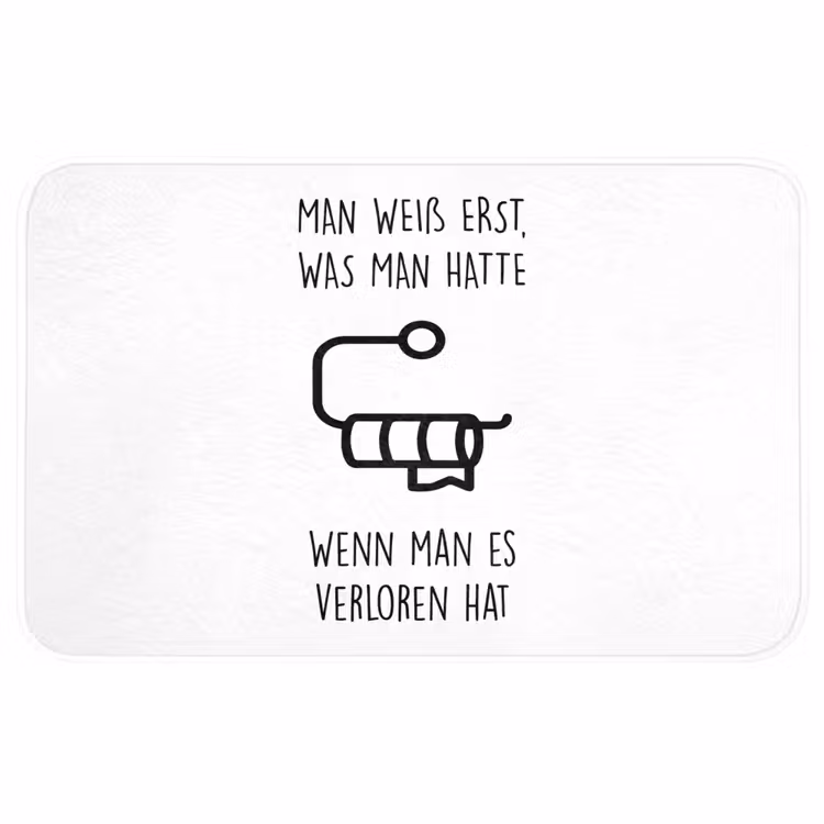 Badmat - Quotes - Wit - WC papier - Humor — 1