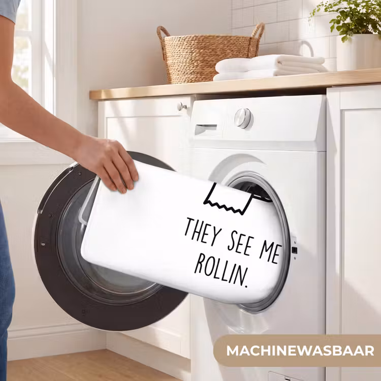 Badmat - Spreuk - WC papier - They see me rollin - Wit - Quotes — 7