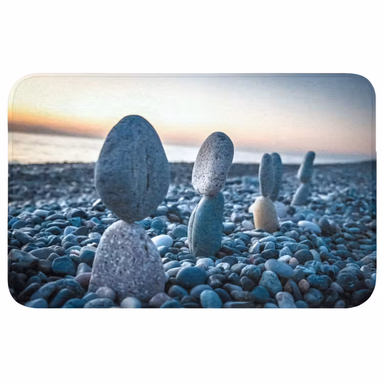Badmat - Zen stenen - Zonsondergang - Zee — 1