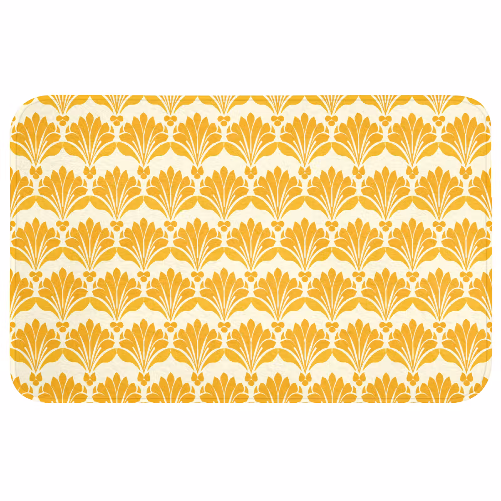 Badmat - Patroon - Motief - Geel — 1