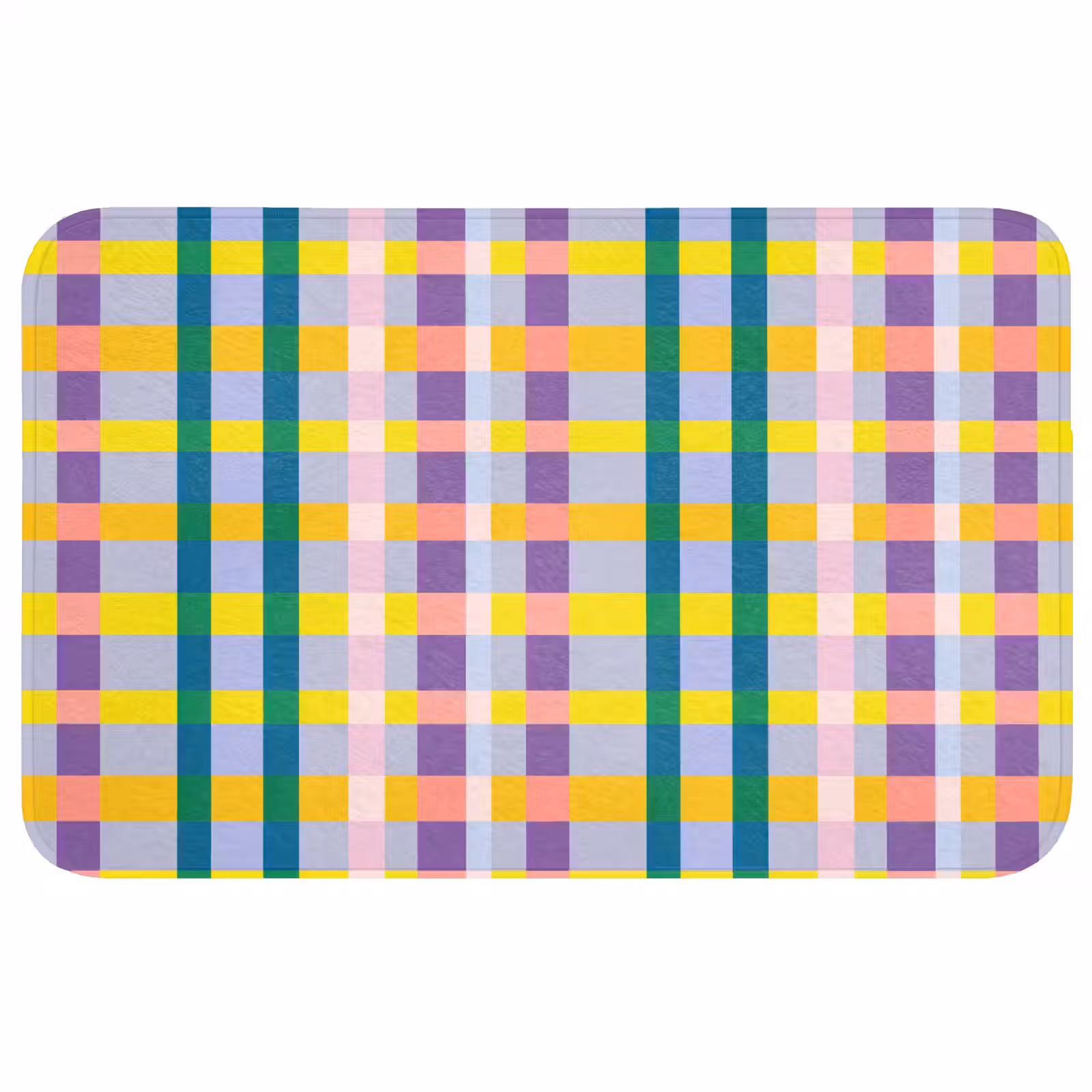 Badmat - Ruit - Patroon - Kleurrijk — 1