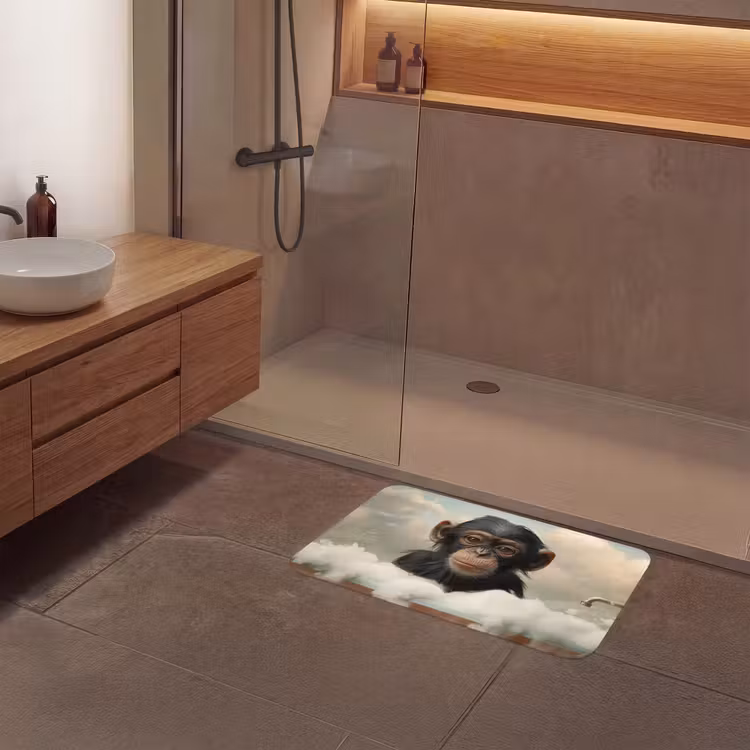 Badmat - Aap - Dieren - Bad - Schuim — 6