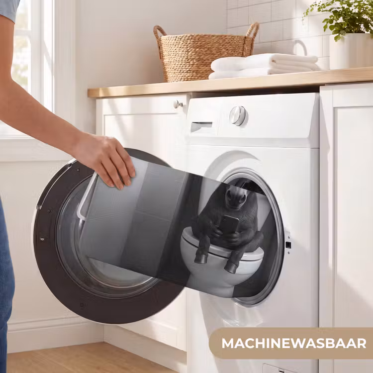 Badmat - Ezel - Telefoon - Toilet - Zwart - Wit — 7