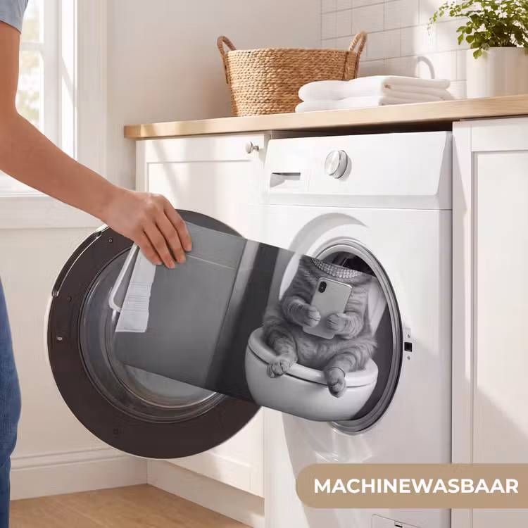 Badmat - Kat - Telefoon - Toilet - Zwart - Wit — 7