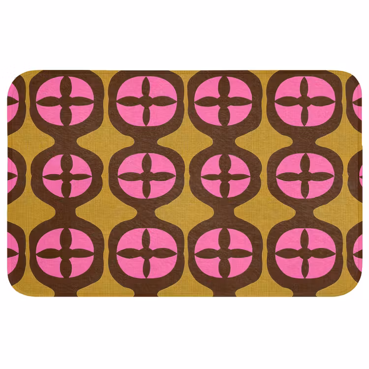 Badmat - Modern - Patroon - Roze — 1