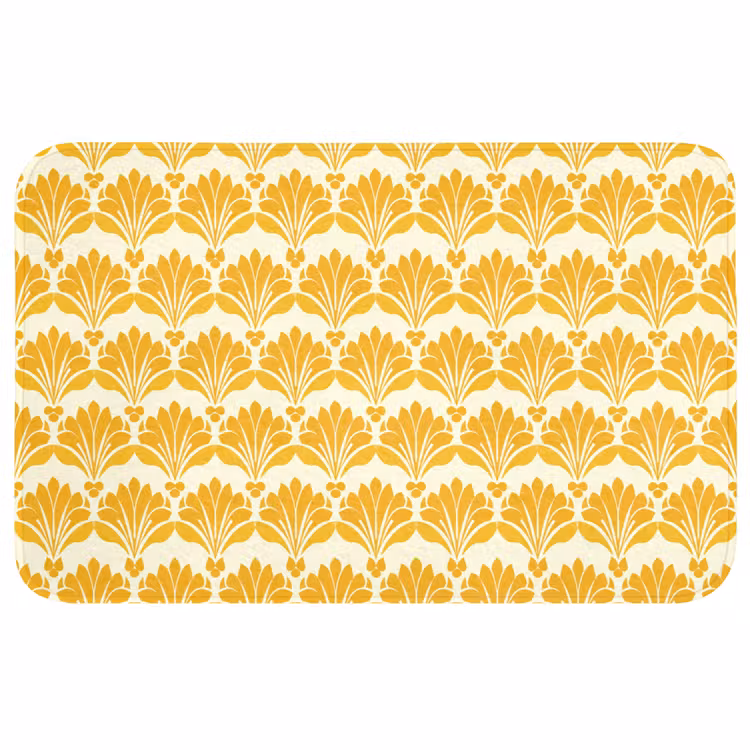 Badmat - Patroon - Motief - Geel — 1