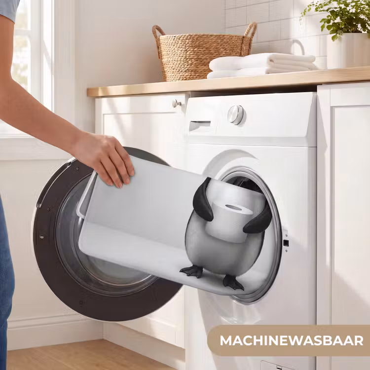 Badmat - Pinguïn - WC rol - Wit — 7