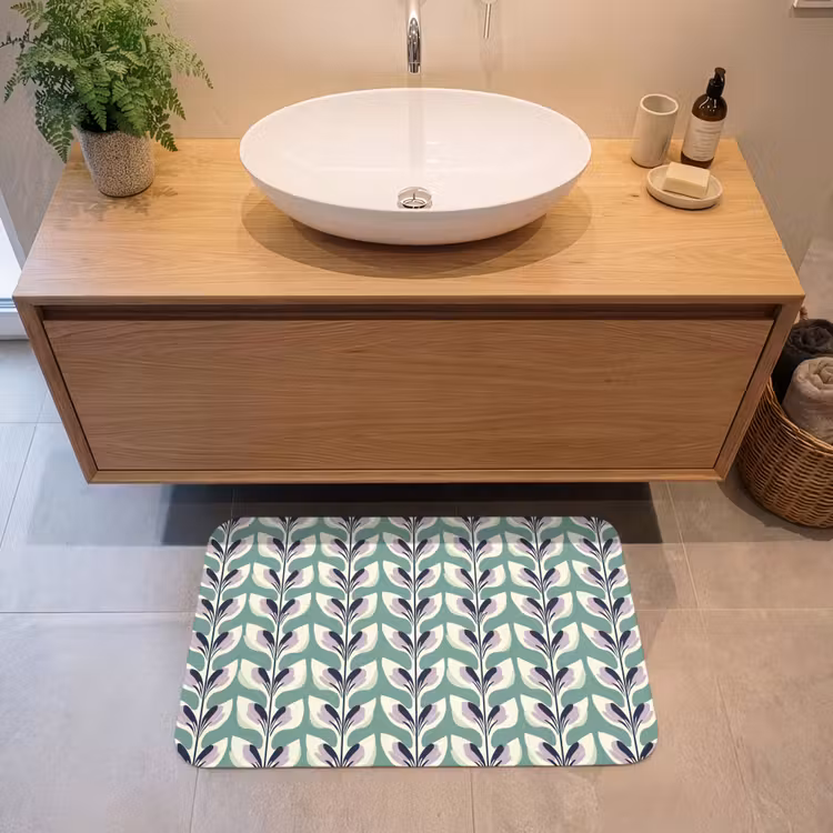 Badmat - Retro - Modern - Groen — 2