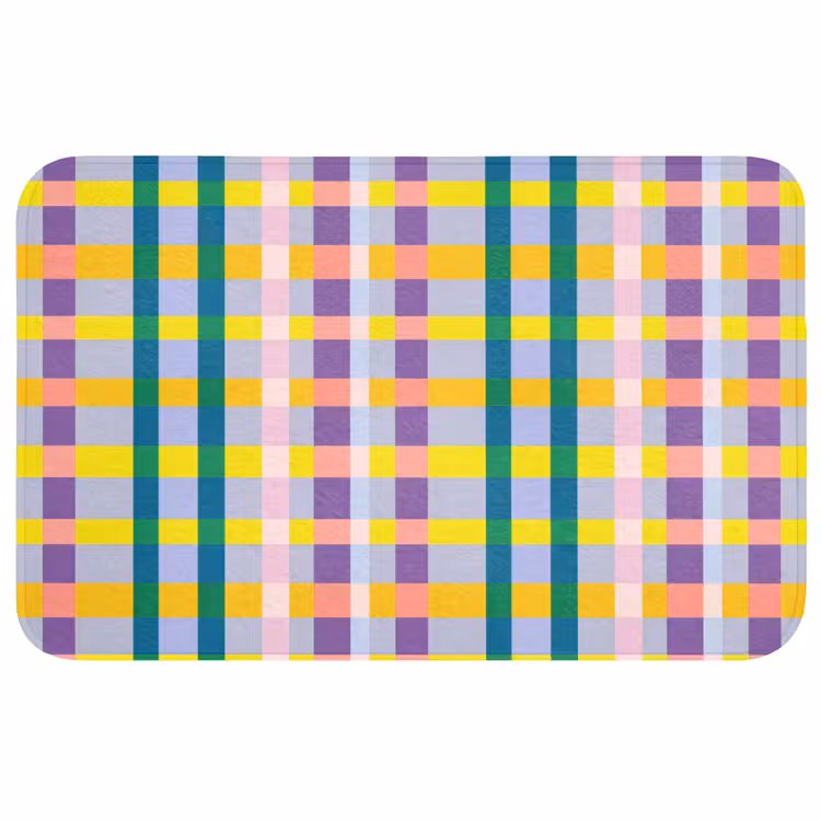 Badmat - Ruit - Patroon - Kleurrijk — 1
