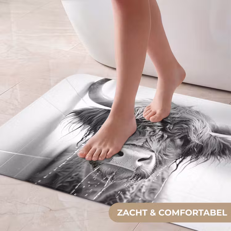 Badmat - Schotse Hooglander - Dier - Douche - Humor — 5