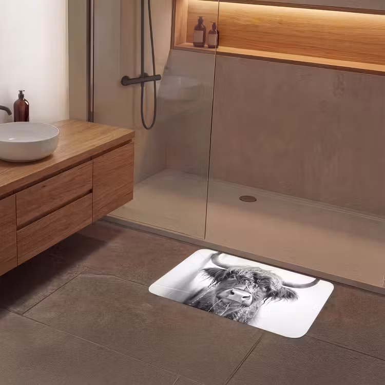 Badmat - Schotse Hooglander - Dier - Douche - Humor — 6