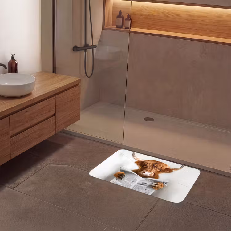 Badmat - Schotse Hooglander - Dier - Krant - Toilet — 6