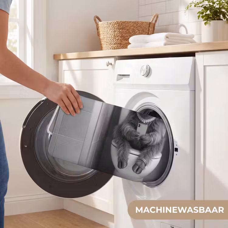 Badmat - Stier - Telefoon - Toilet - Zwart - Wit — 7