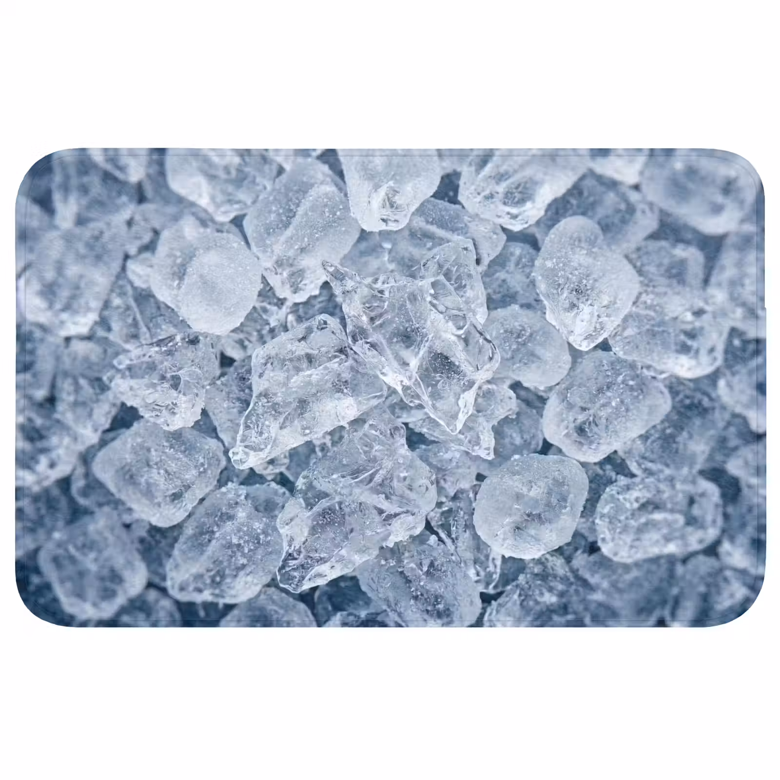 Badmat - Ijsblokjes - Water - Blauw — 1